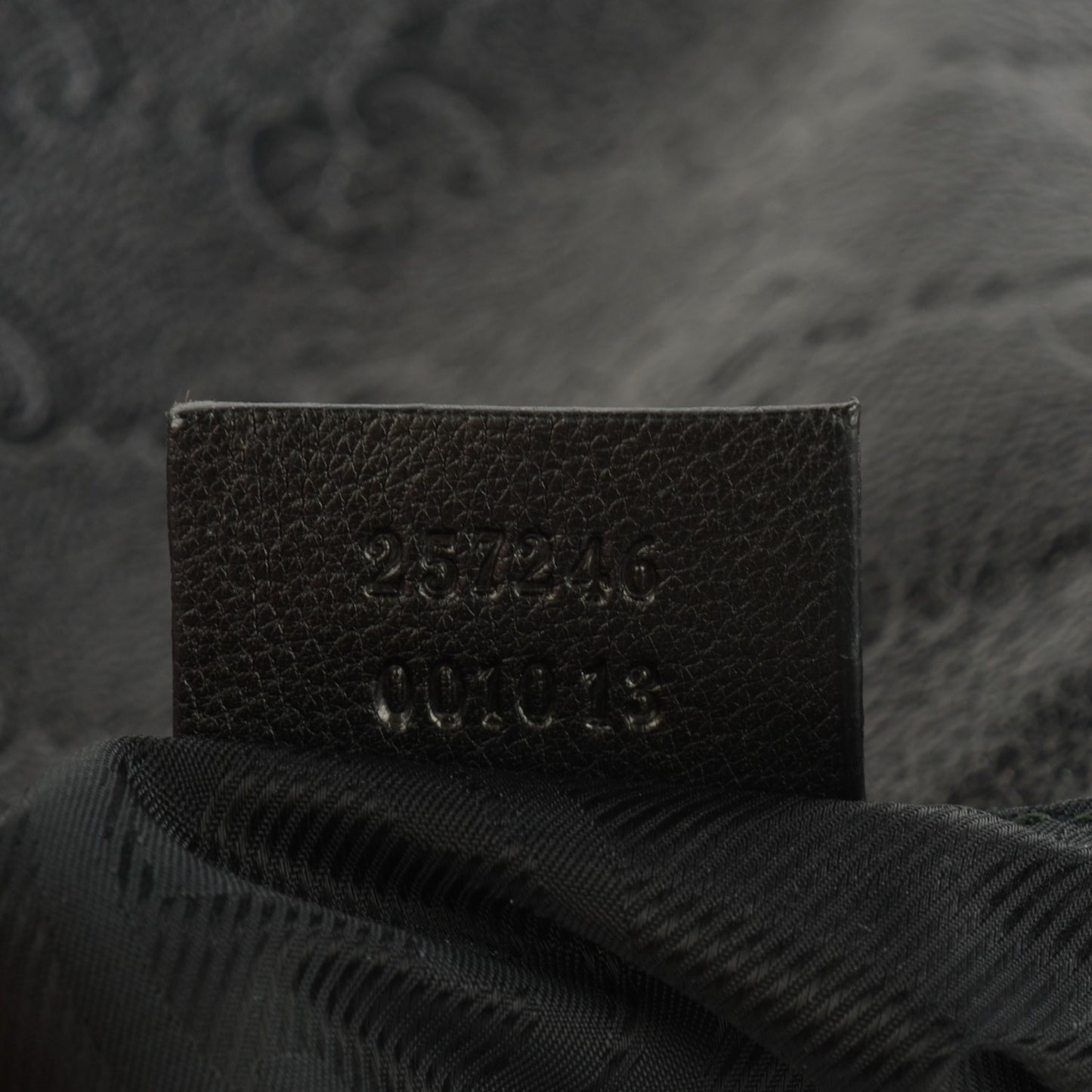 Guccissima Flat Messenger Bag Black