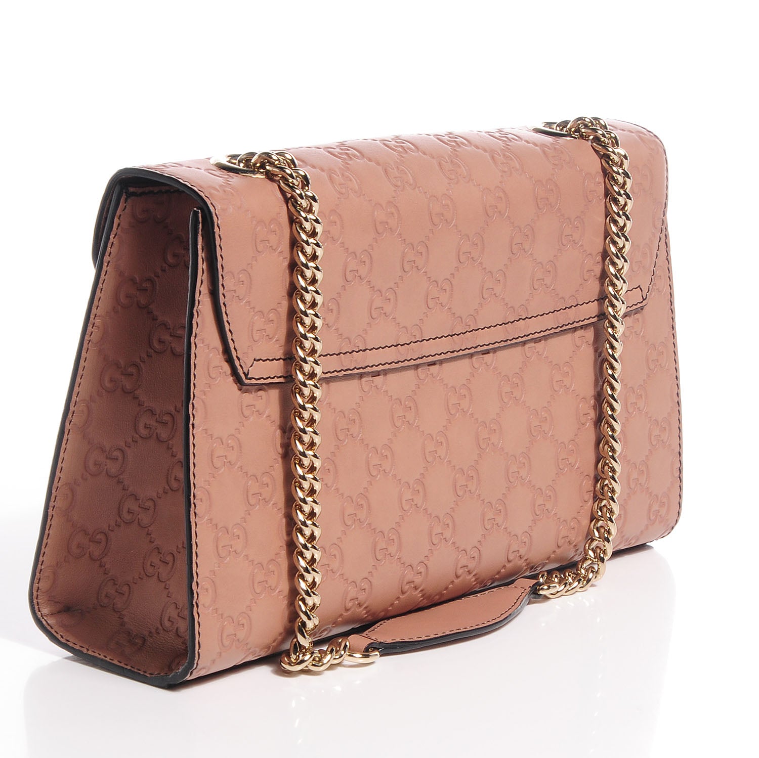 Gucci Guccissima Medium Emily Chain Shoulder Bag Camelia 3 of 9
