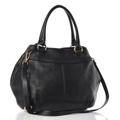 Prada Vitello Daino Shoulder Bag Black 3 of 7