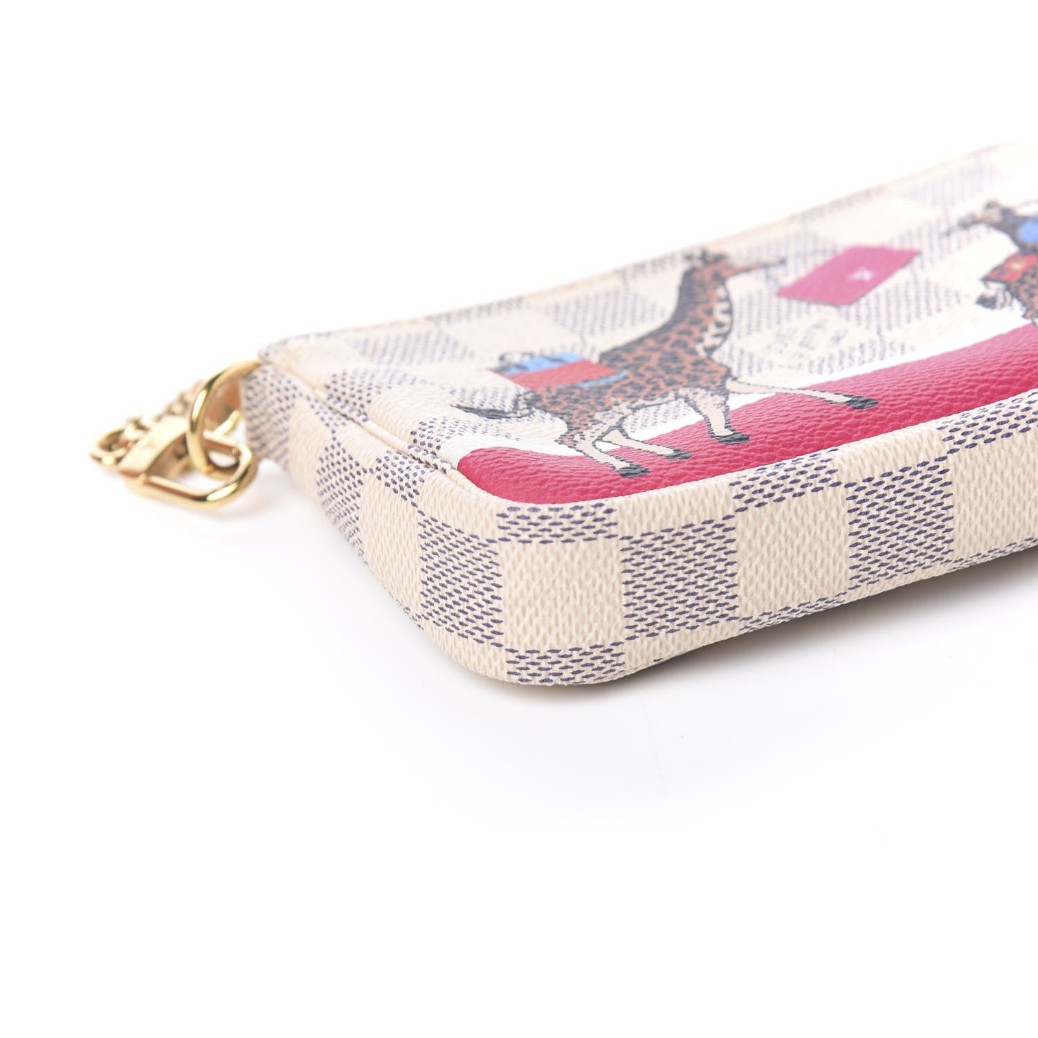 Louis Vuitton Damier Azur 2017 Christmas Animation Mini Pochette Accessories 7 of 9