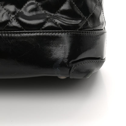 Chanel Calfskin Coated Canvas Quilted Tote Black 13 of 14