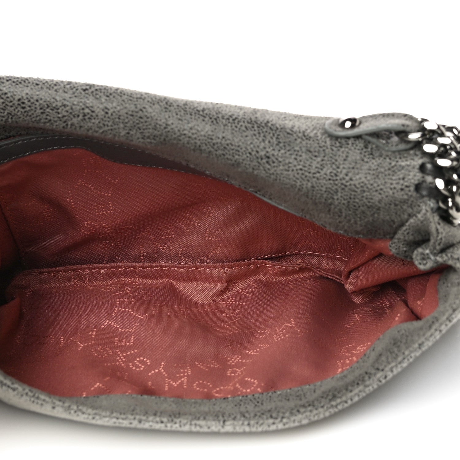 Stella McCartney Shaggy Deer Falabella Crossbody Bag Light Grey 5 of 9