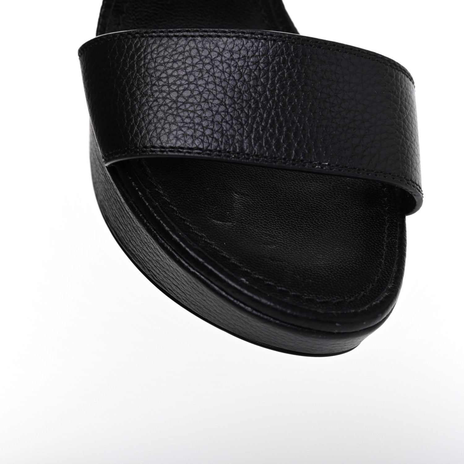 Louis Vuitton Grained Calfskin Horizon Platform Sandals 39 Black 13 of 13