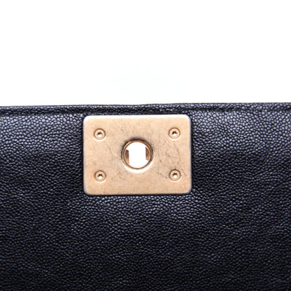 Chanel Caviar Quilted North South Boy Flap Black 14 of 15