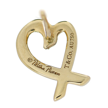 Tiffany 18K Yellow Gold Mini Paloma Picasso Loving Heart Earrings 4 of 4