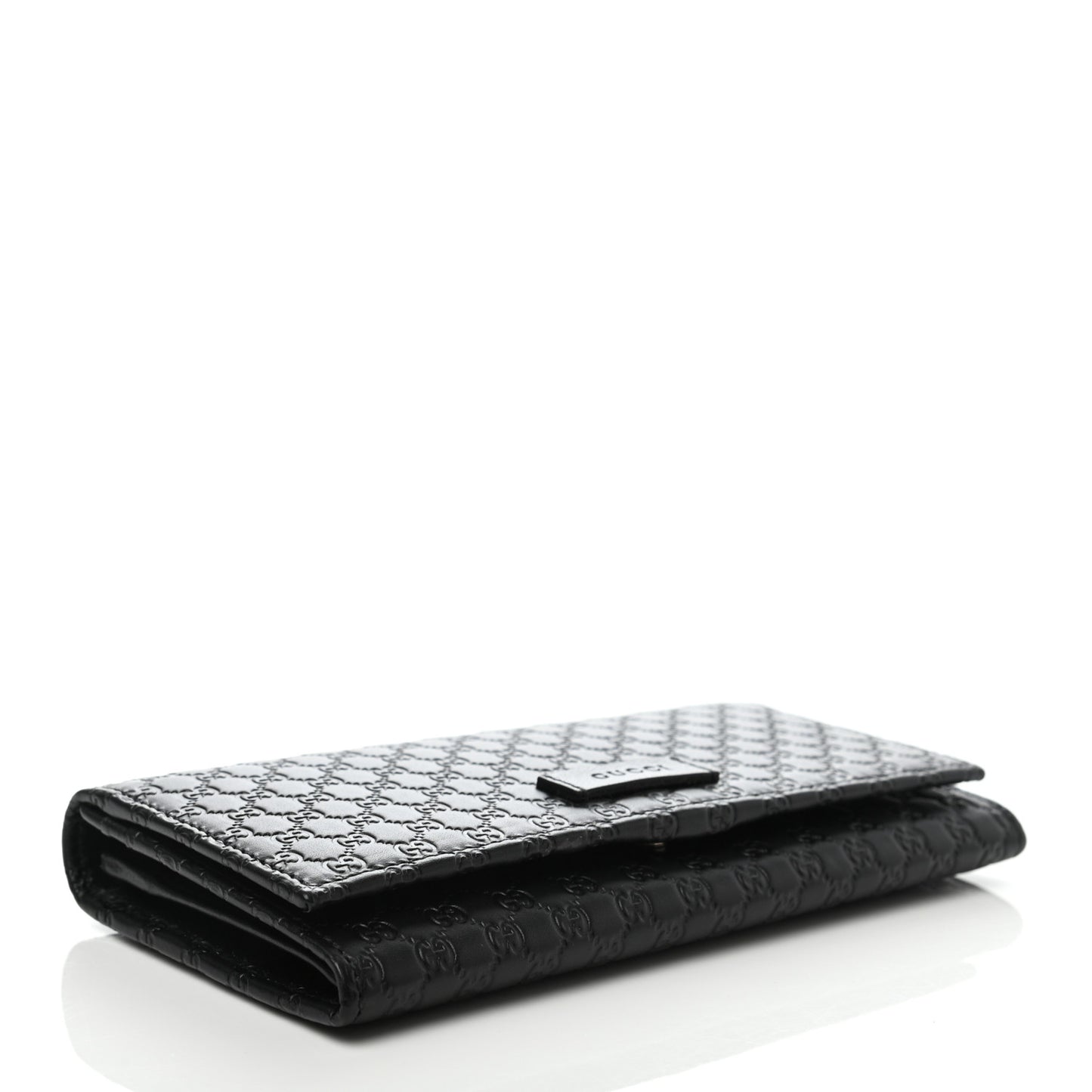Soft Microguccissima Continental Wallet Black