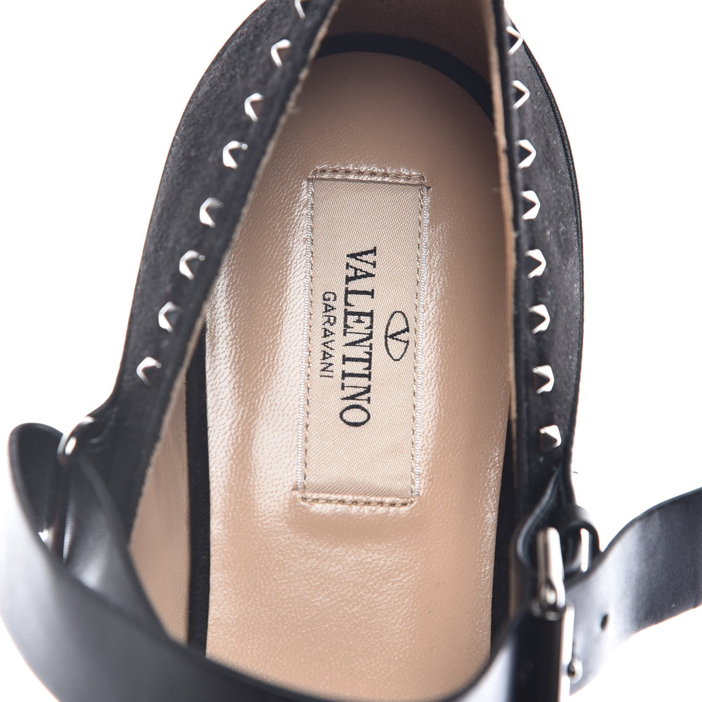Suede Soul Rockstud Strappy Ballerina Flats 38.5 Black