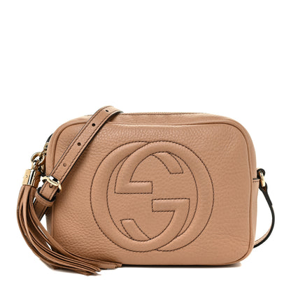 Gucci Pebbled Calfskin Small Soho Disco Bag Camelia 1 of 15