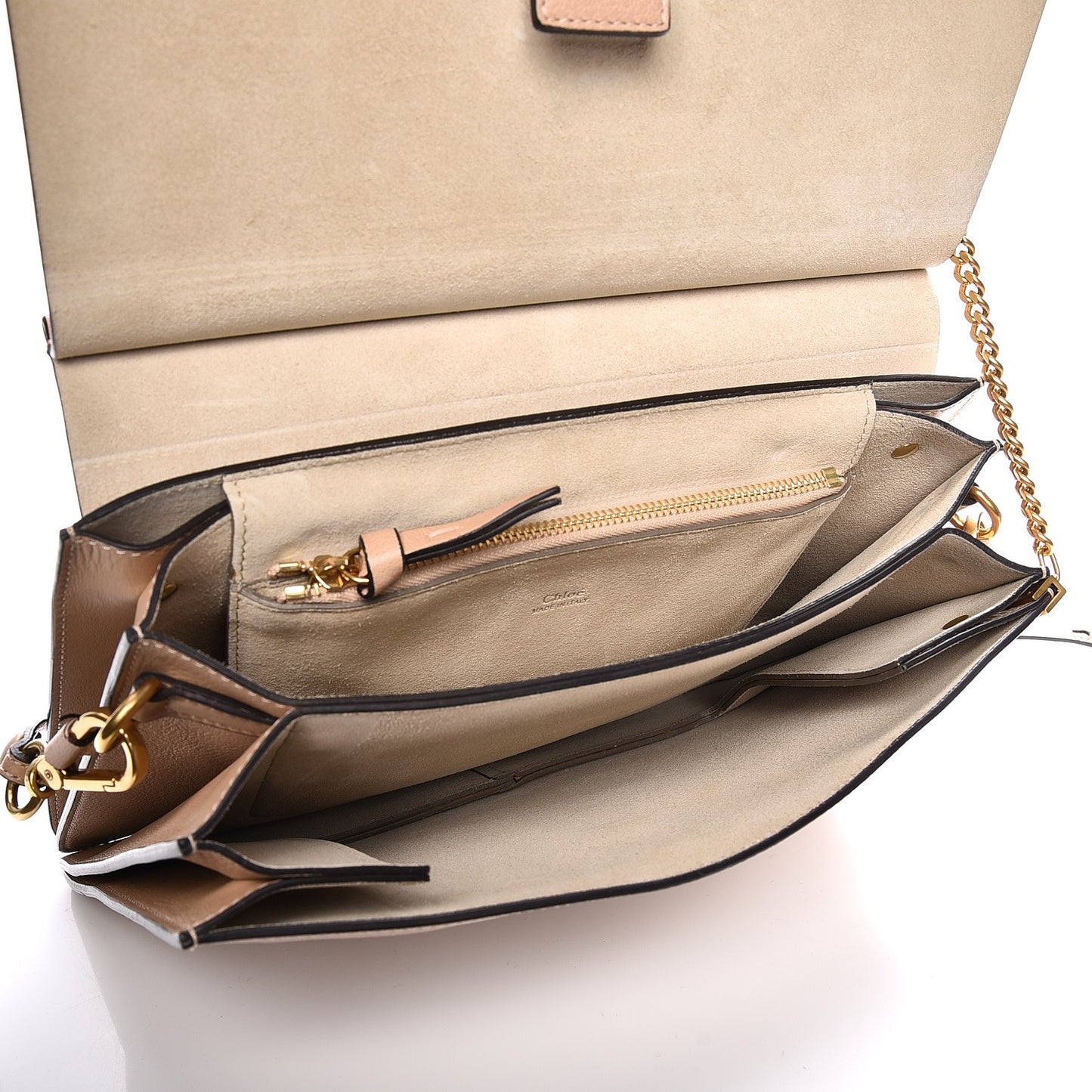 Calfskin Medium Faye Shoulder Bag Biscotti Beige