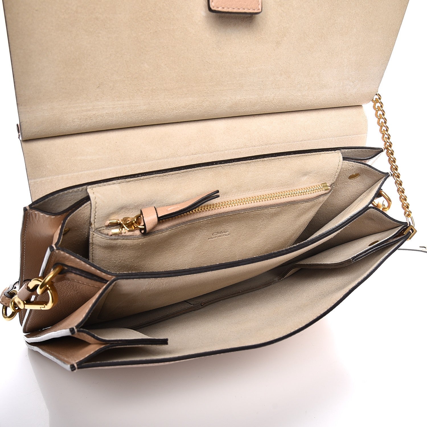Chloe Calfskin Medium Faye Shoulder Bag Biscotti Beige 5 of 8