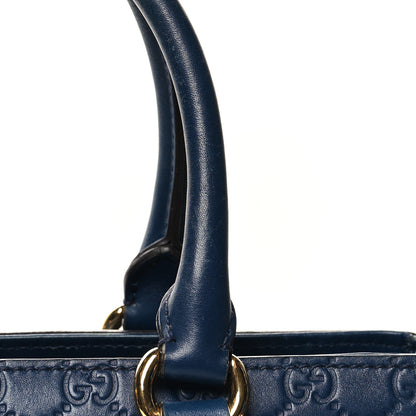 Gucci Soft Guccissima Signature Top Handle Tote Bag Blue Agata 11 of 12