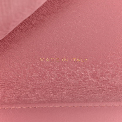 Chanel Metallic Lambskin Quilted Compact Boy Wallet Pink 7 of 12
