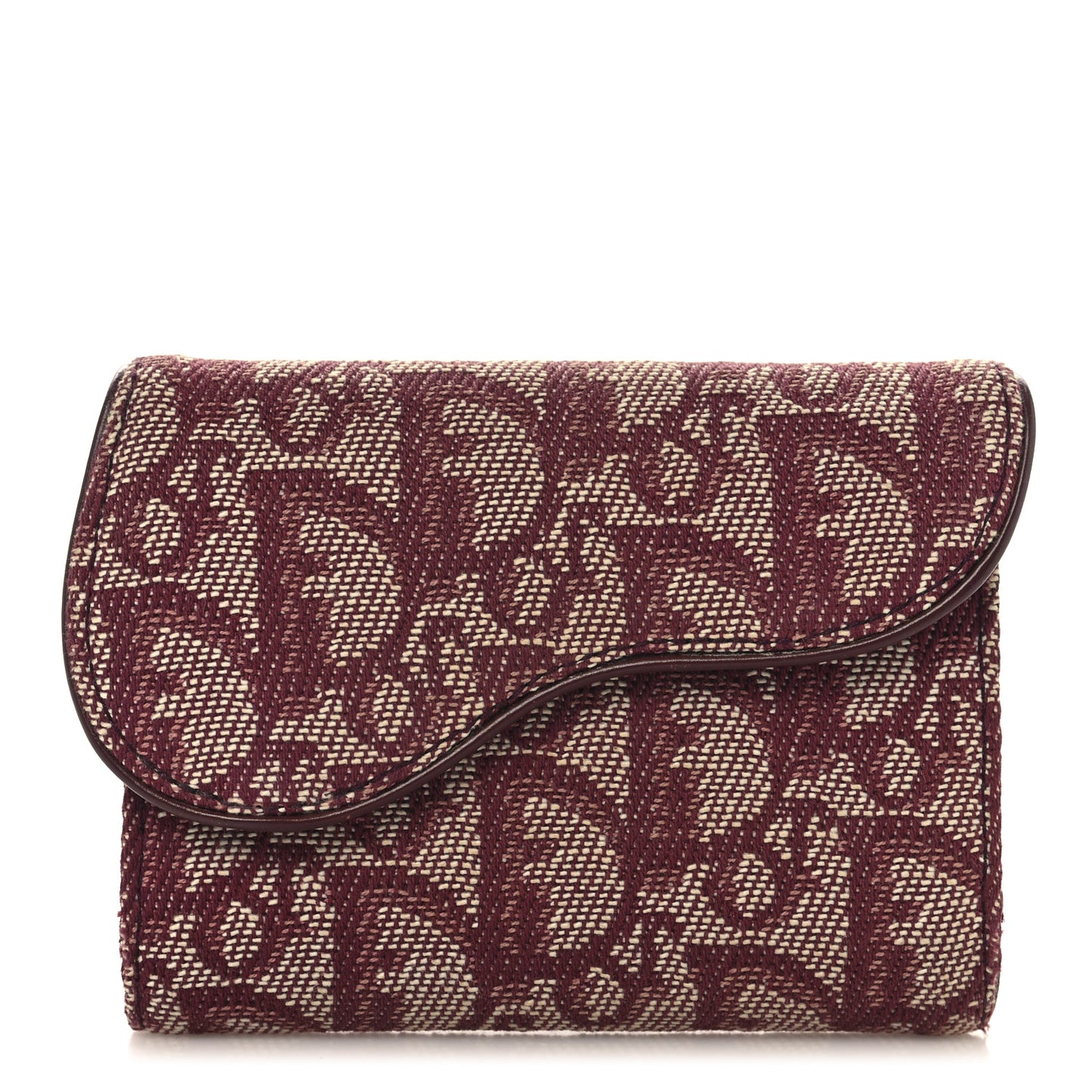 Monogram Compact Saddle Wallet Bordeaux