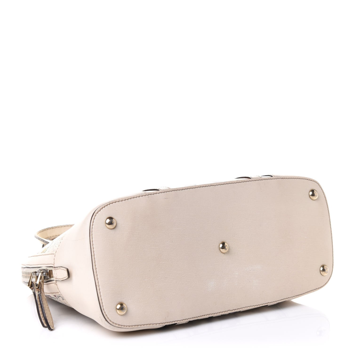 Gucci Calfskin Flora Infinity Small Nice Top Handle Dome Bag White 3 of 14