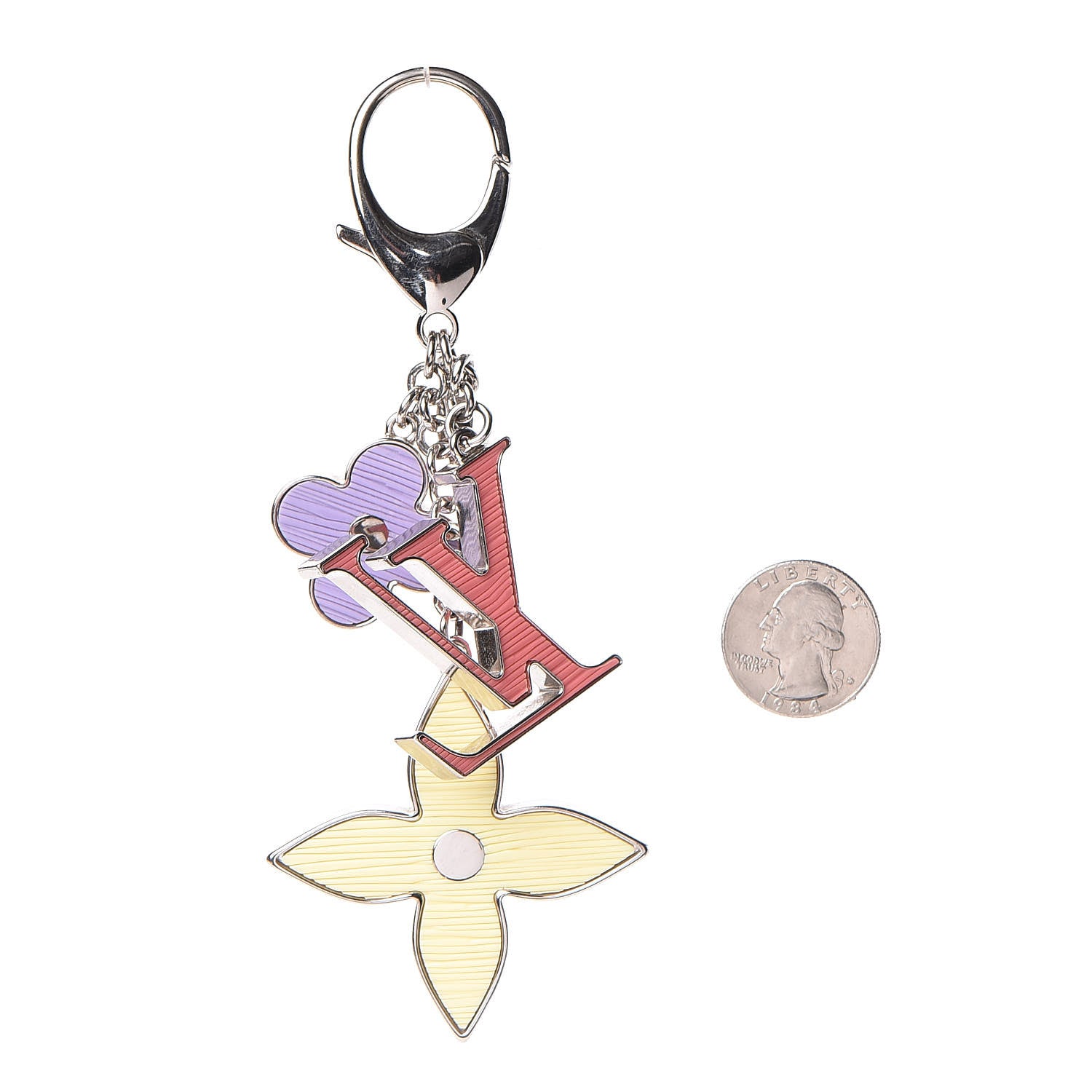 Louis Vuitton Fleur d Epi Bag Charm Pastels 2 of 4