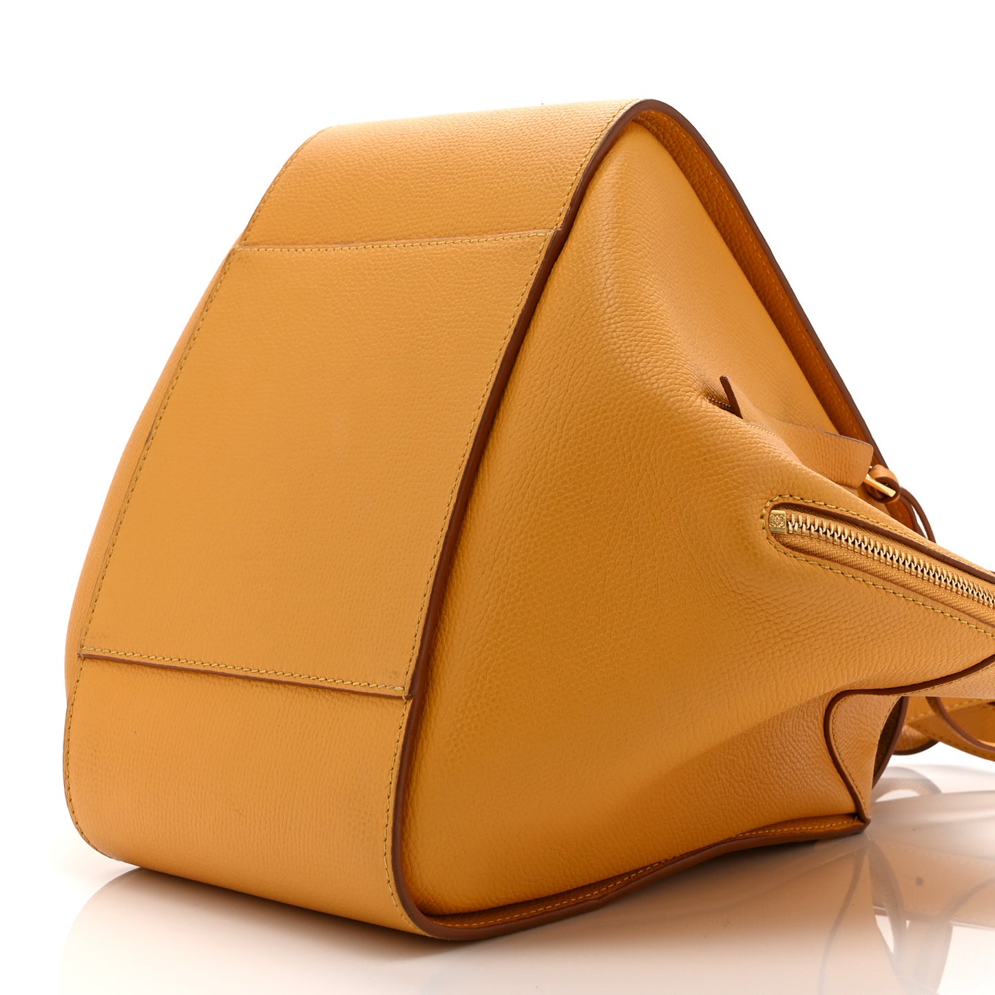 Grained Calfskin Small Hammock Shoulder Bag  Yellow