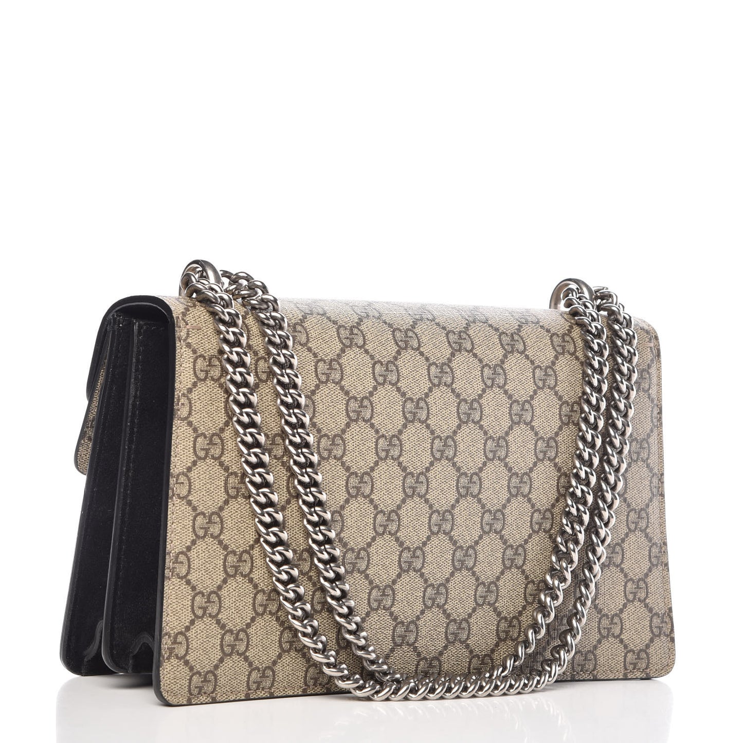 GG Supreme Monogram Small Dionysus Shoulder Bag Black