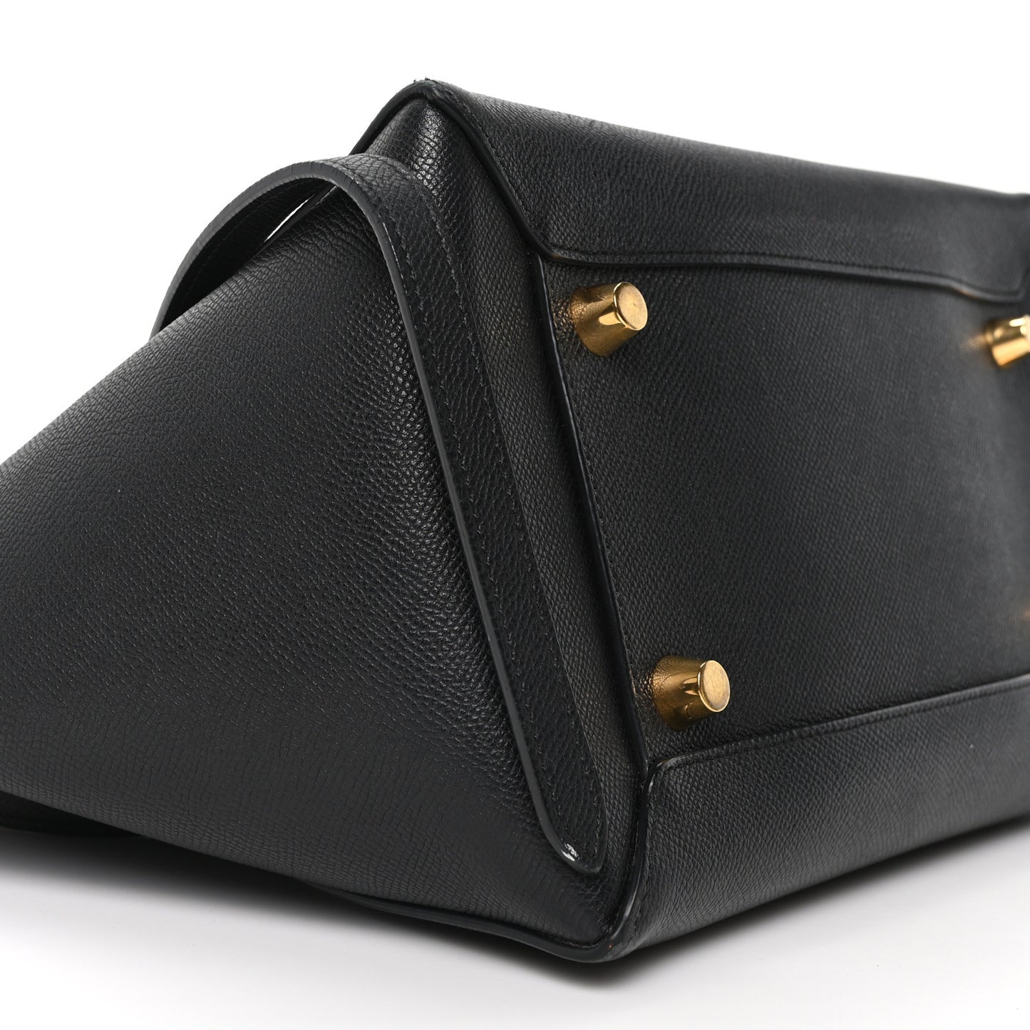 Grained Calfskin Mini Belt Bag Black