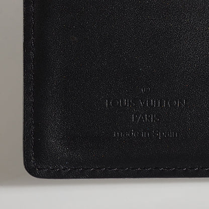 Louis Vuitton Mat Monogram Small Ring Agenda Cover Black 6 of 7