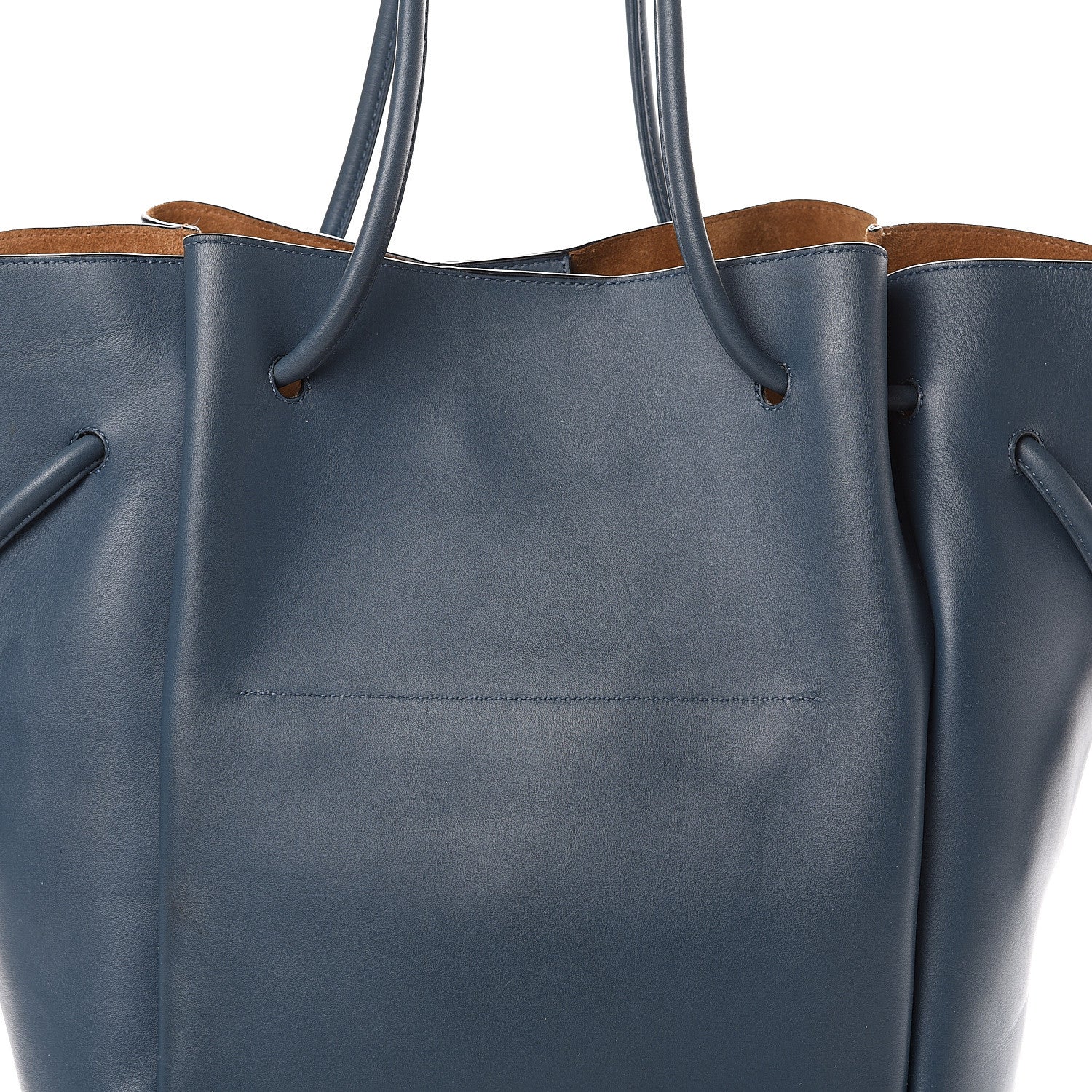 Loewe Calfskin Small Flamenco Knot Bag Indigo Tan 10 of 17