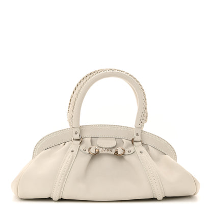 Christian Dior Calfskin My Dior Frame Pocket Satchel White 1 of 19