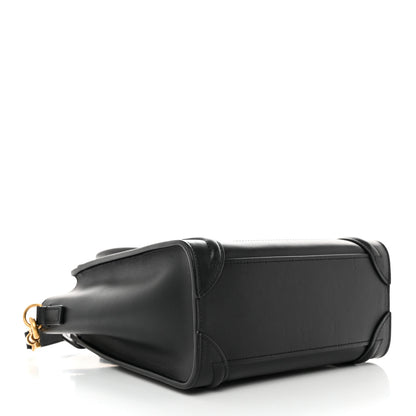 Celine Smooth Calfskin Nano Luggage Black 4 of 13