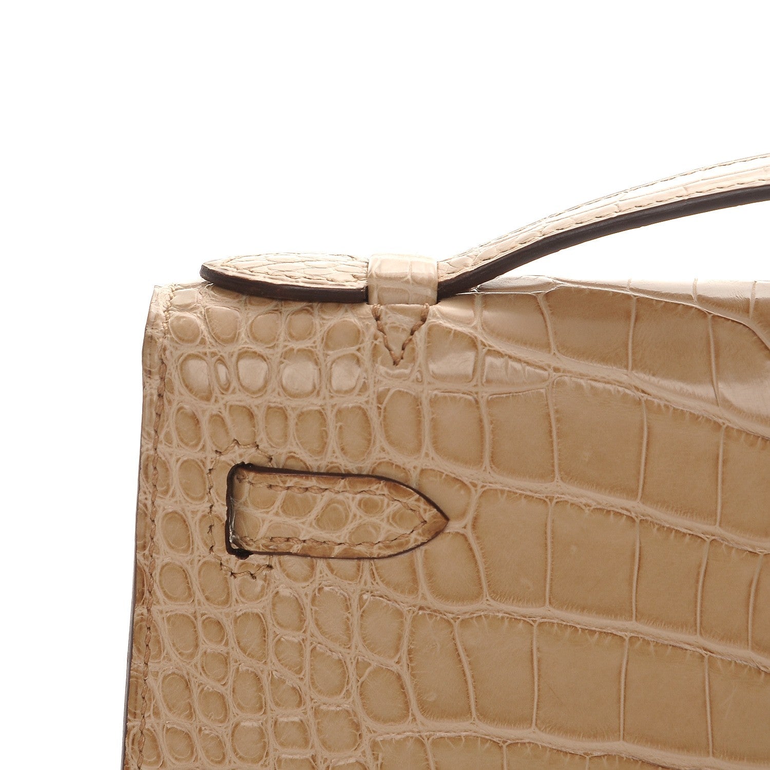 Hermes Matte Alligator Kelly Pochette Poussiere 20 of 23