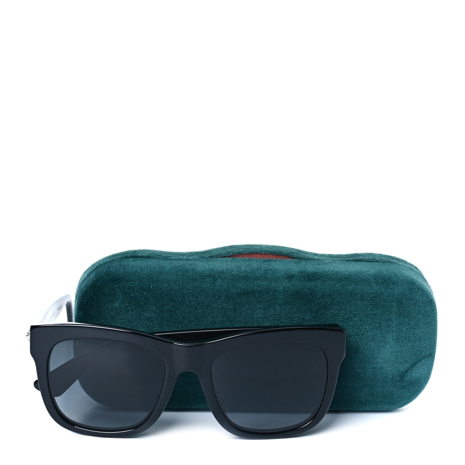 Gucci Acetate Square Frame Sunglasses GG0032S Black 7 of 7