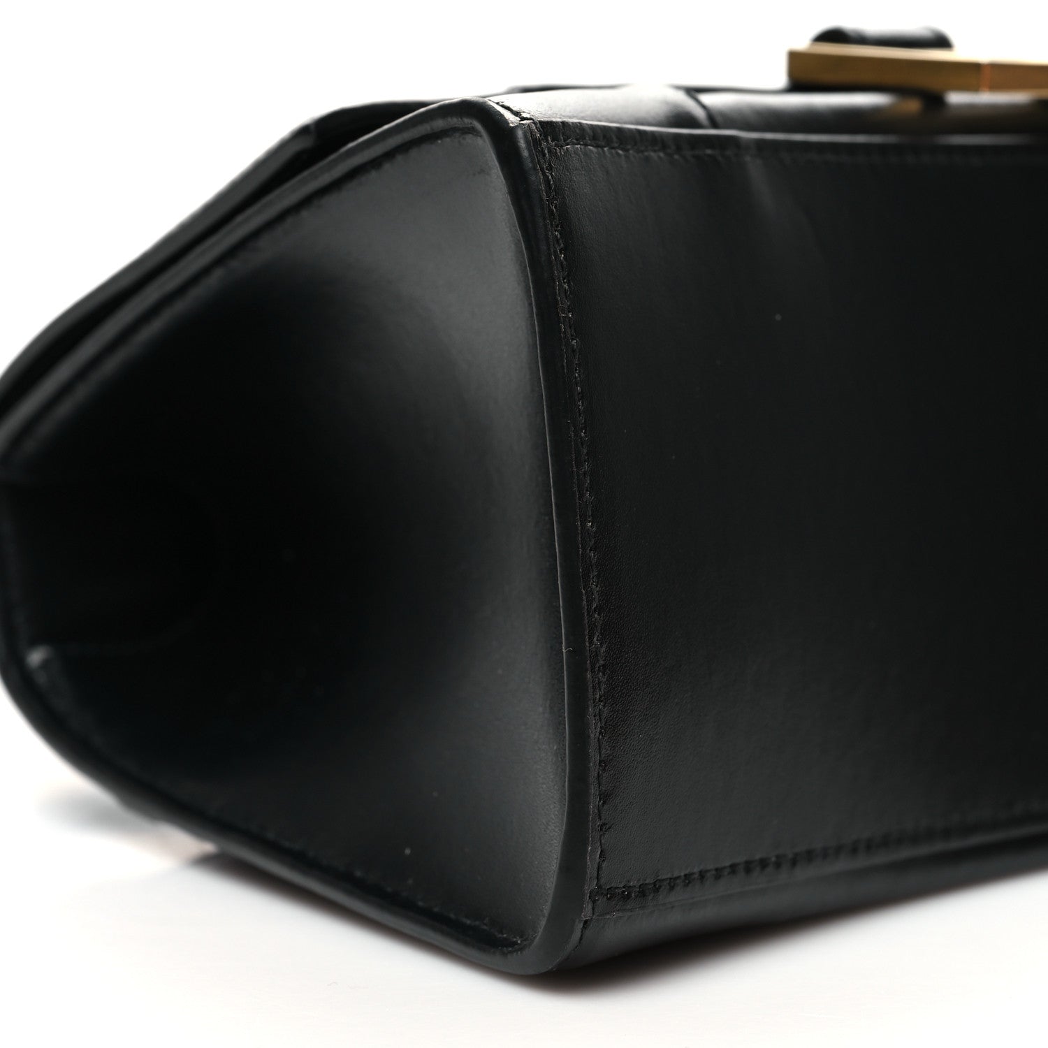 Balenciaga Shiny Box Calfskin Small Hourglass Top Handle Bag Black 9 of 11