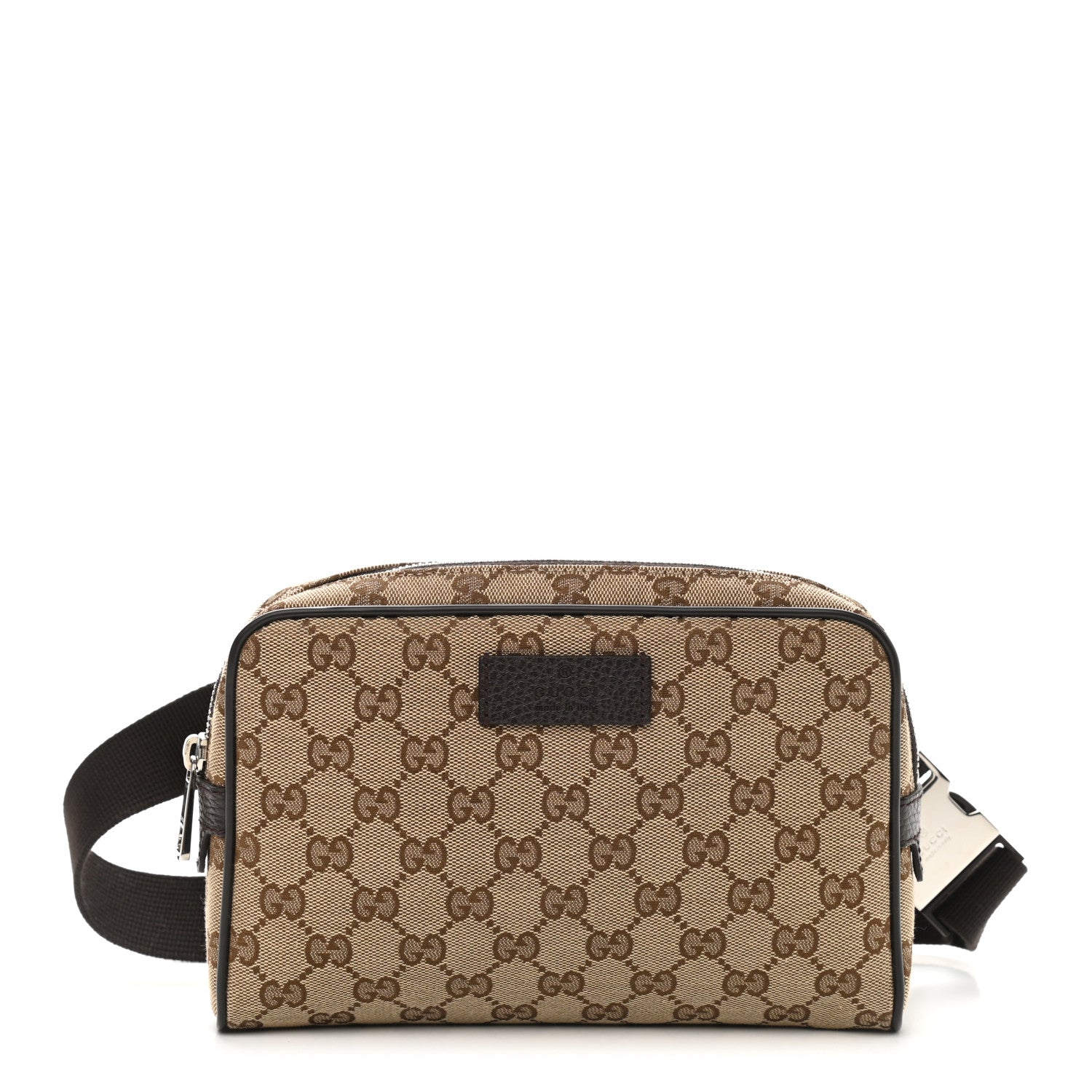 Gucci Monogram Belt Bag Dark Brown 1 of 9