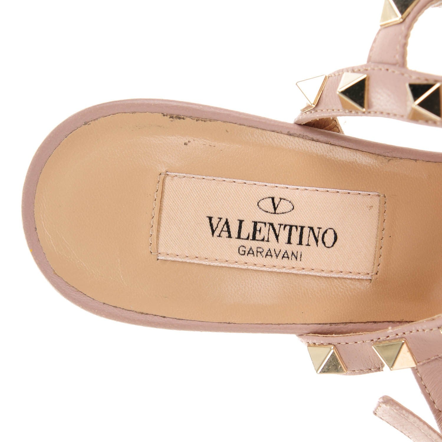 Valentino Garavani Patent Rockstud Ankle Strap 65mm Pumps 36 Poudre 5 of 7