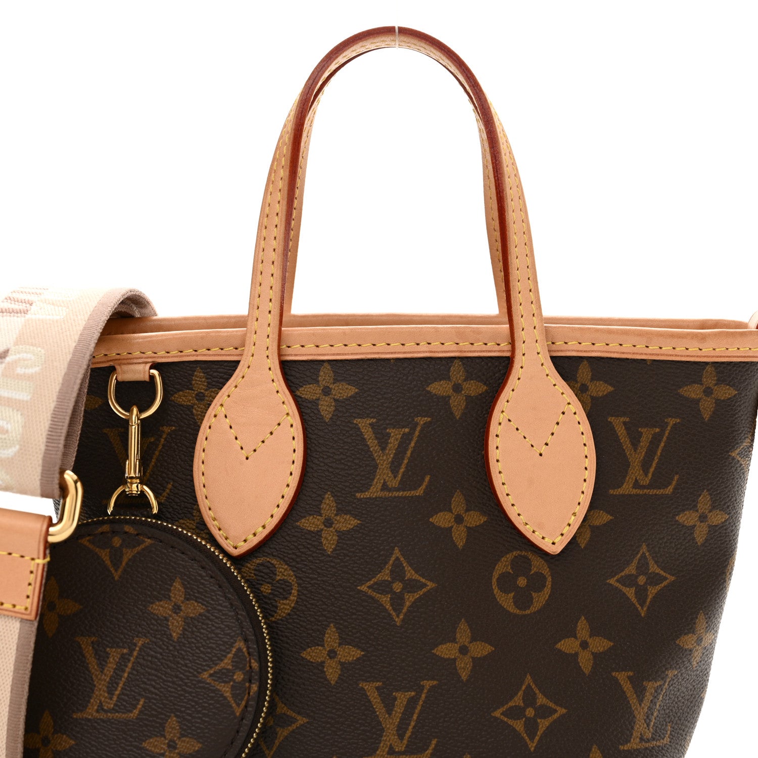 Louis Vuitton Monogram Neverfull BB Beige 7 of 14
