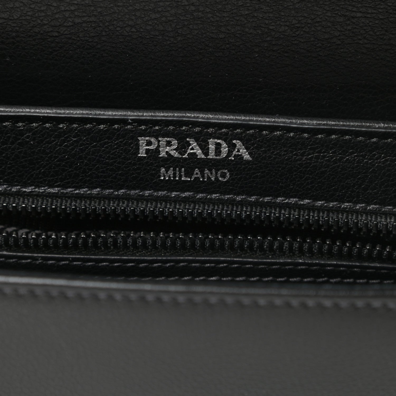 Prada Glace Calfskin Studded Crossbody Black 6 of 11