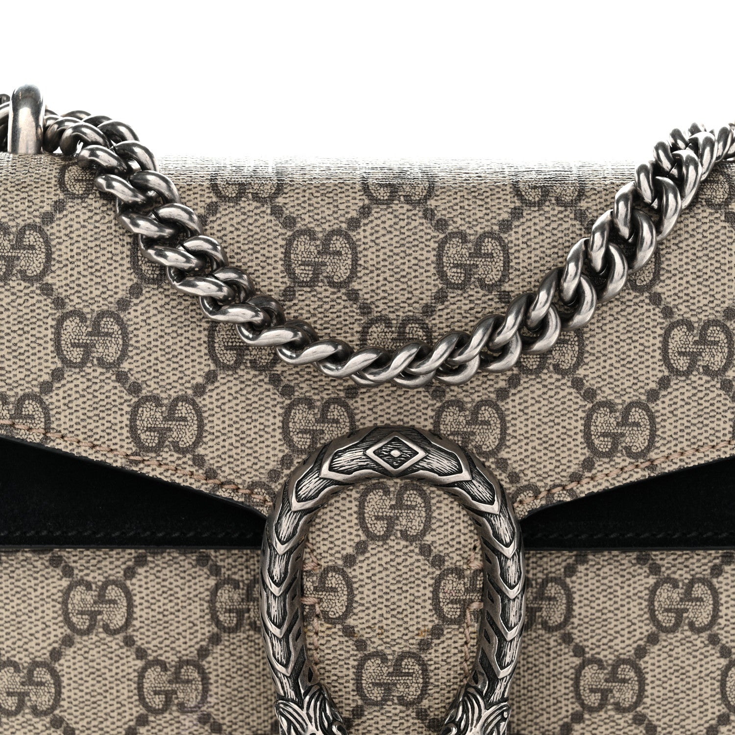 Gucci GG Supreme Monogram Mini Dionysus Shoulder Bag Black 8 of 12