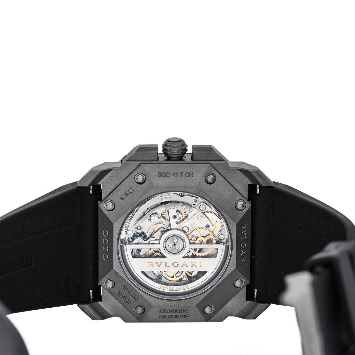 Titanium Rubber 41mm Octo Velocissimo Chronograph Automatic Watch