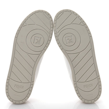Fendi Calfskin Mens Fendi Match Low Top Sneakers 10.5 White Beige 5 of 8