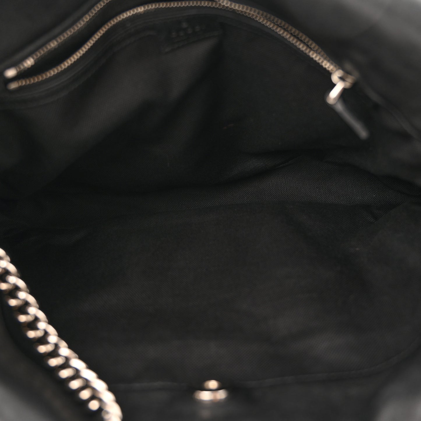 Sakai Be Green Calfskin Diagonal Stitched Medium Blondie Tote  Black
