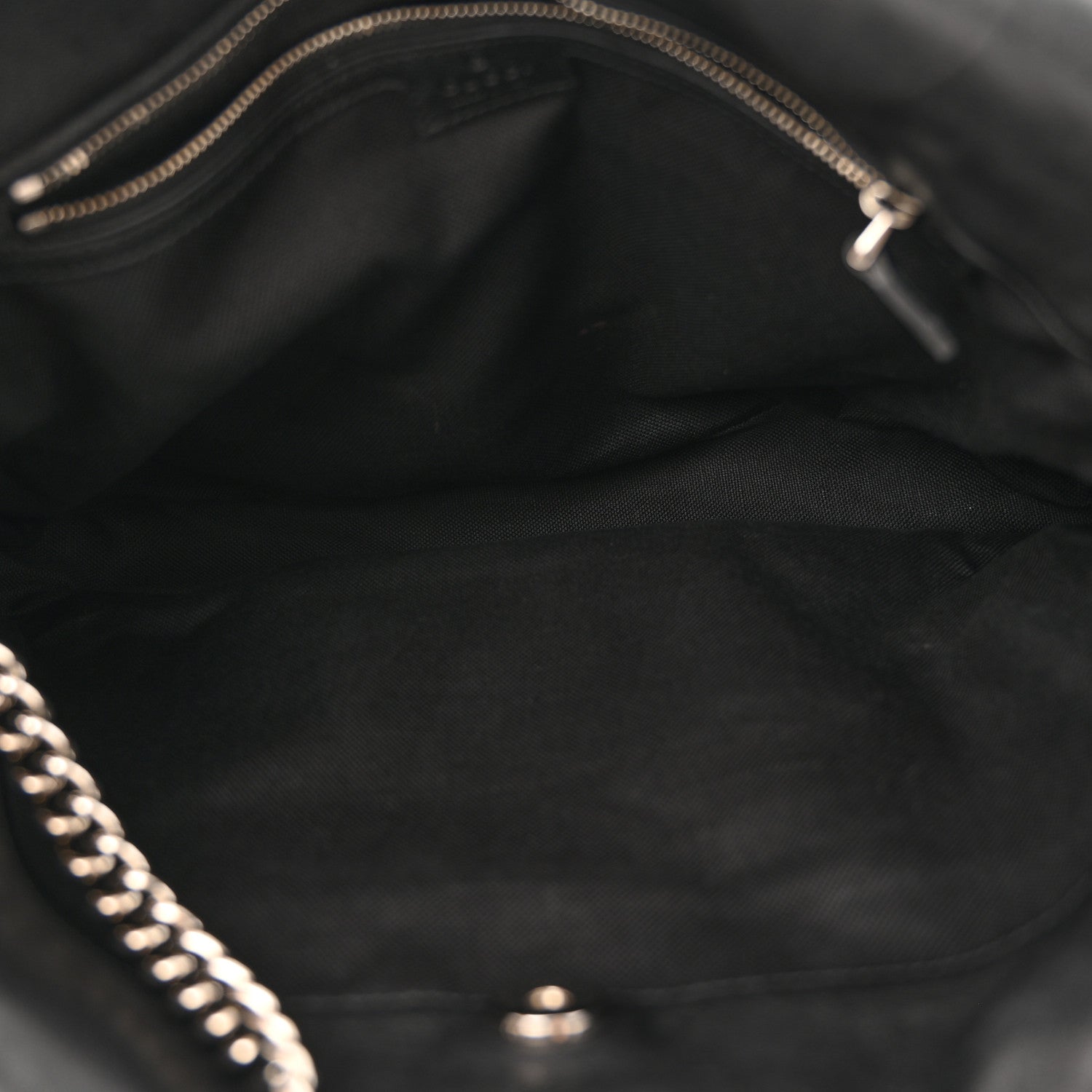 Gucci Sakai Be Green Calfskin Diagonal Stitched Medium Blondie Tote  Black 5 of 12