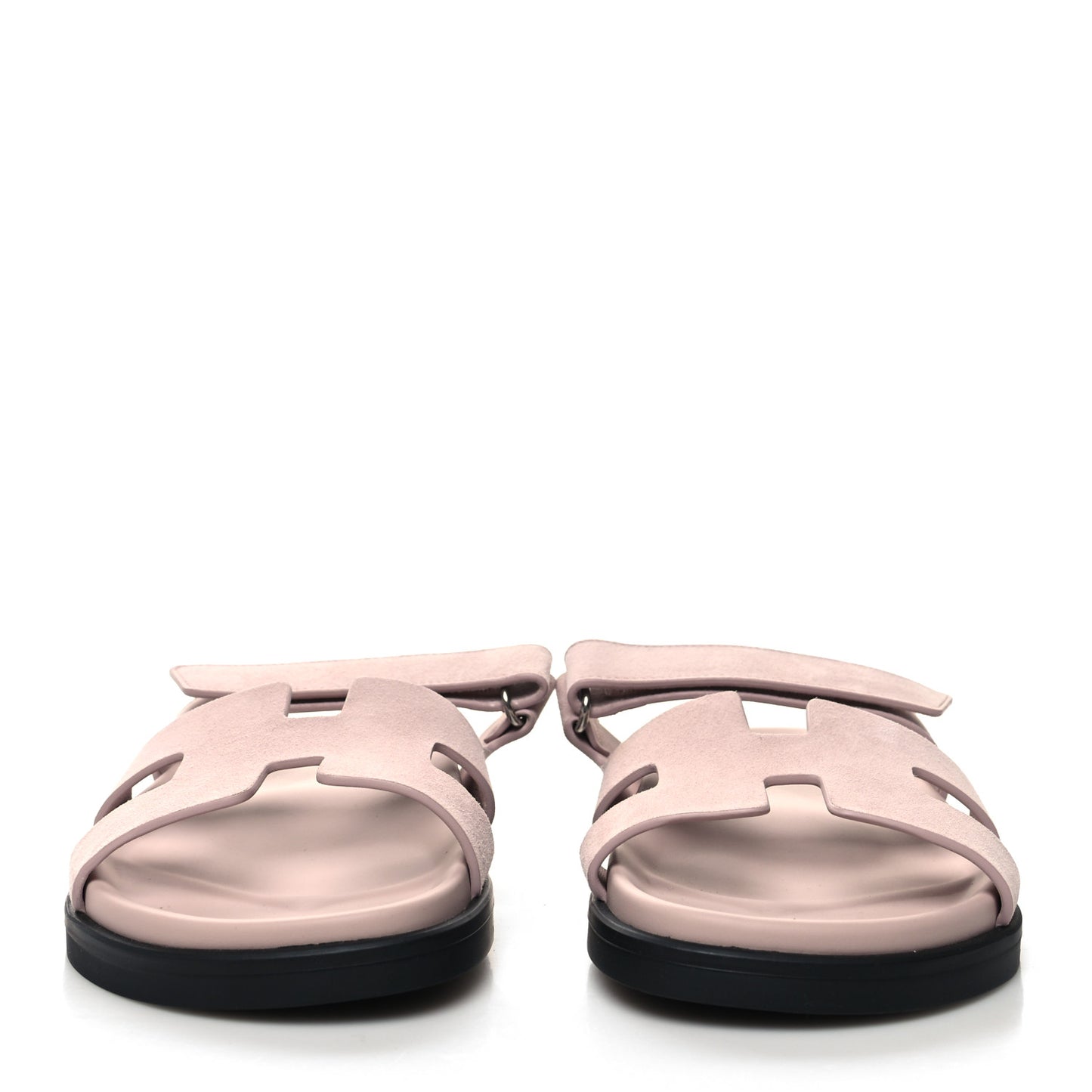Suede Goatskin Womens Chypre Sandals 38.5 Rose Porcelaine
