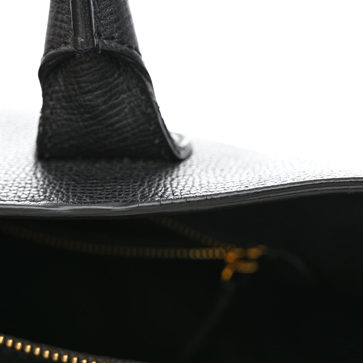 Grainy Calfskin House Check Large Banner Tote Black