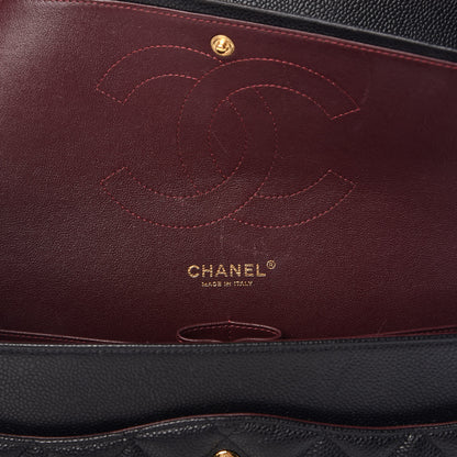 Chanel Caviar Quilted Jumbo Double Flap Black 10 of 10