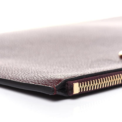 Gucci Grainy Calfskin Zumi Zip Pouch Vintage Bordeaux 12 of 14