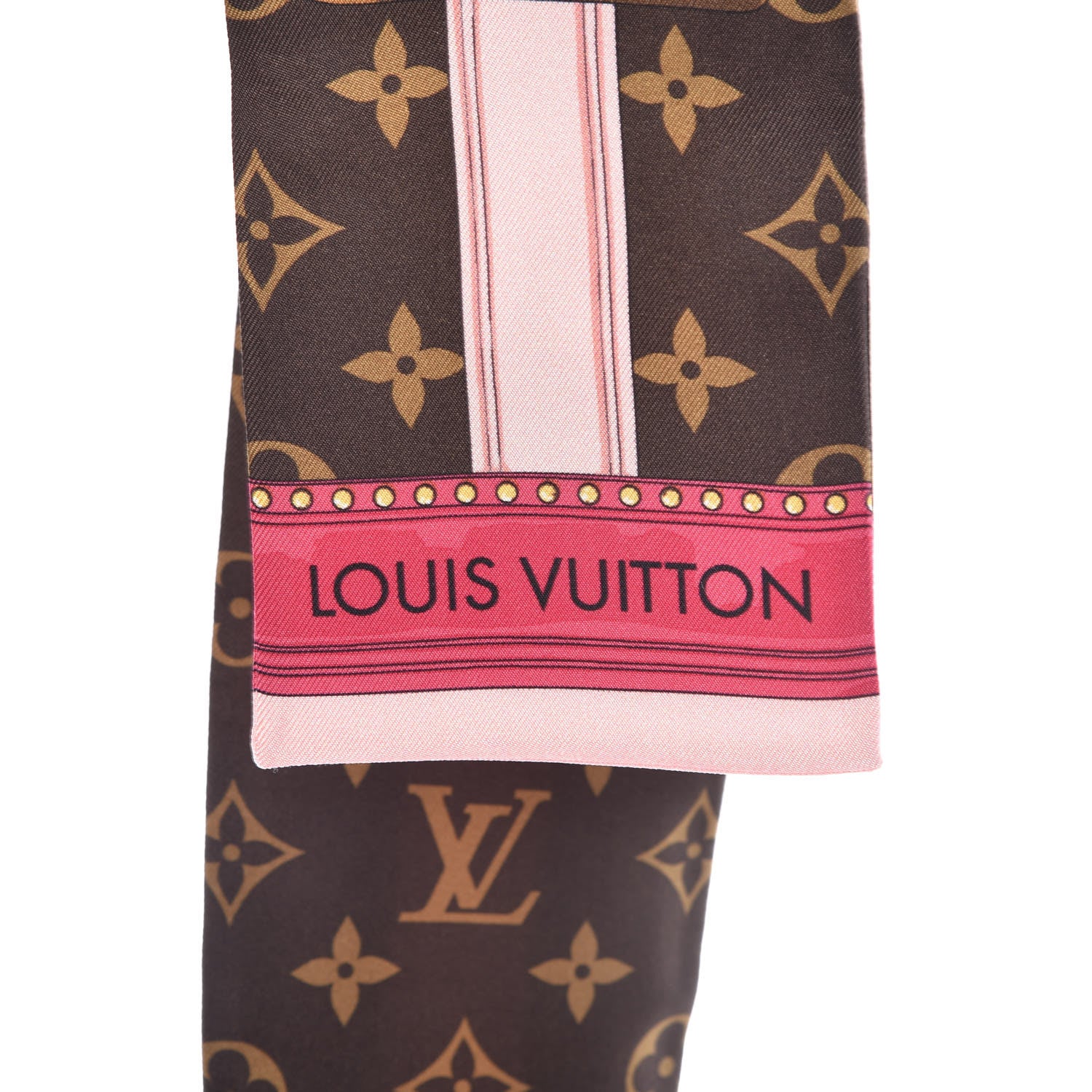 Louis Vuitton Silk Monogram Summer Trunks Bandeau Brown 3 of 5