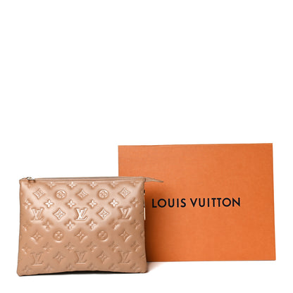 Louis Vuitton Lambskin Embossed Monogram Coussin PM Camel 14 of 14