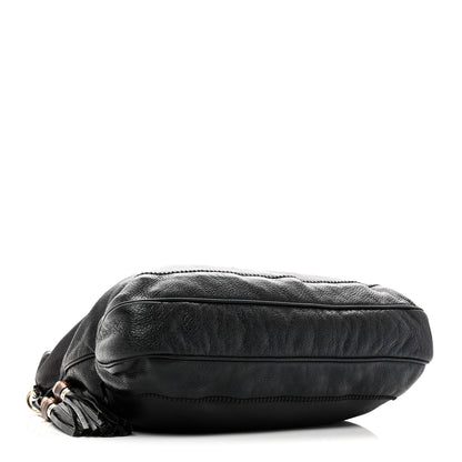 Gucci Pebbled Calfskin Medium New Jackie Shoulder Bag Black 4 of 10