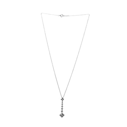 Tiffany Platinum Diamond Grace Drop Pendant Necklace 3 of 7