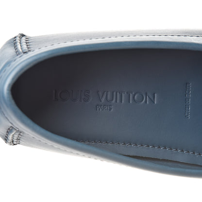 Louis Vuitton Calfskin Monte Carlo Car Shoe Moccasin Loafers 10 Blue 7 of 9