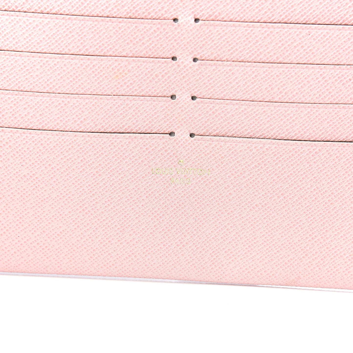 Calfskin Felicie Card Holder Insert Rose Ballerine