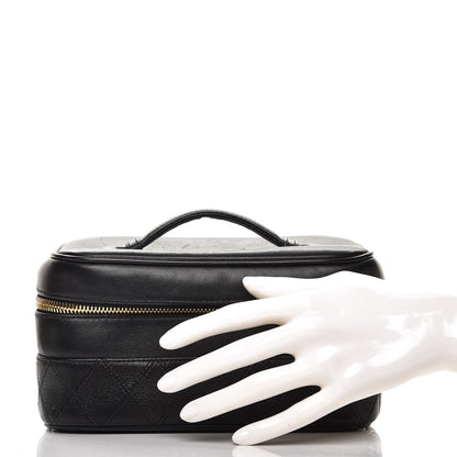 Chanel Lambskin Vanity Cosmetic Case Black 2 of 13