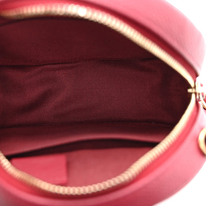 Chanel Caviar Quilted Round Filigree Crossbody Red 5 of 10